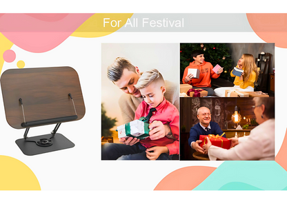 SUNCHHAYA New Book Reading Stand With Adjustable Height-Angle (R51_Brown)