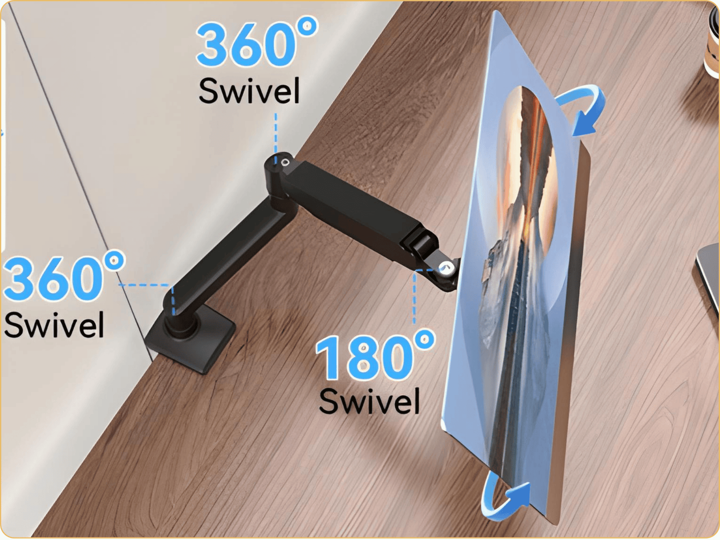 SUNCHHAYA Single Monitor Arm for Desk