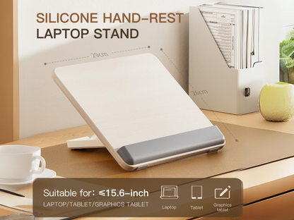 SUNCHHAYA Ipad Stand-Adjustable Reading, Writing & Drawing Stand with Soft Wrist Pad, 4 Pieces Of Silica pads Included (P29)