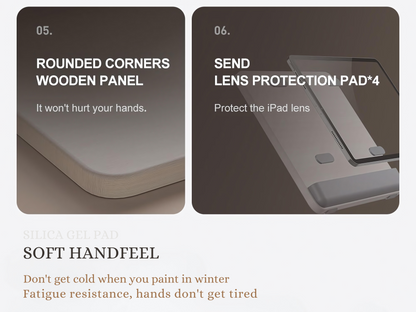 SUNCHHAYA Ipad Stand-Adjustable Reading, Writing & Drawing Stand with Soft Wrist Pad, 4 Pieces Of Silica pads Included (P29)