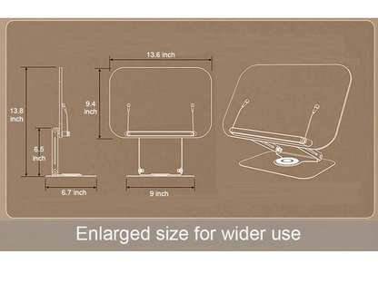 SUNCHHAYA New Book Reading Stand With Adjustable Height-Angle (R51_Brown)