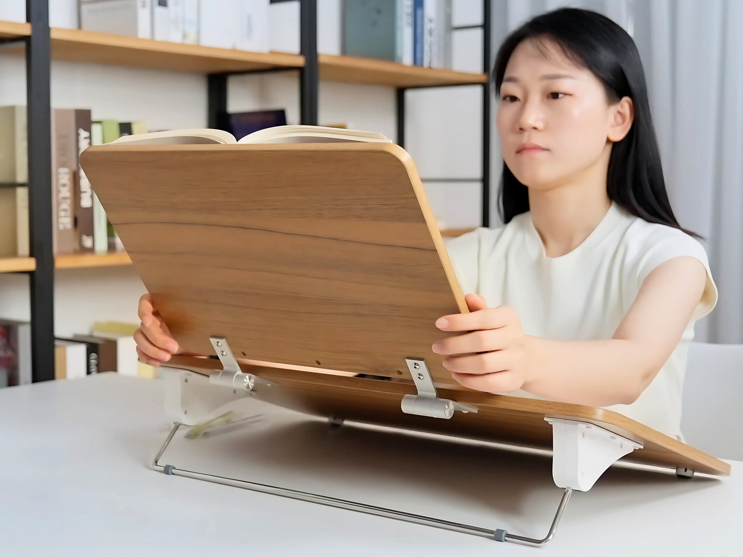 SUNCHHAYA New Dual Reading And Writing Stand With Adjustable Height-Angle (BG-5LW)