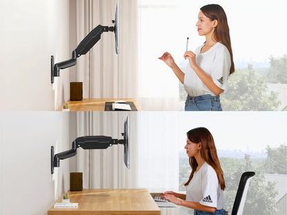 SUNCHHAYA Wall Mounted Arm for Desk, Wall Mounted Monitor Stand