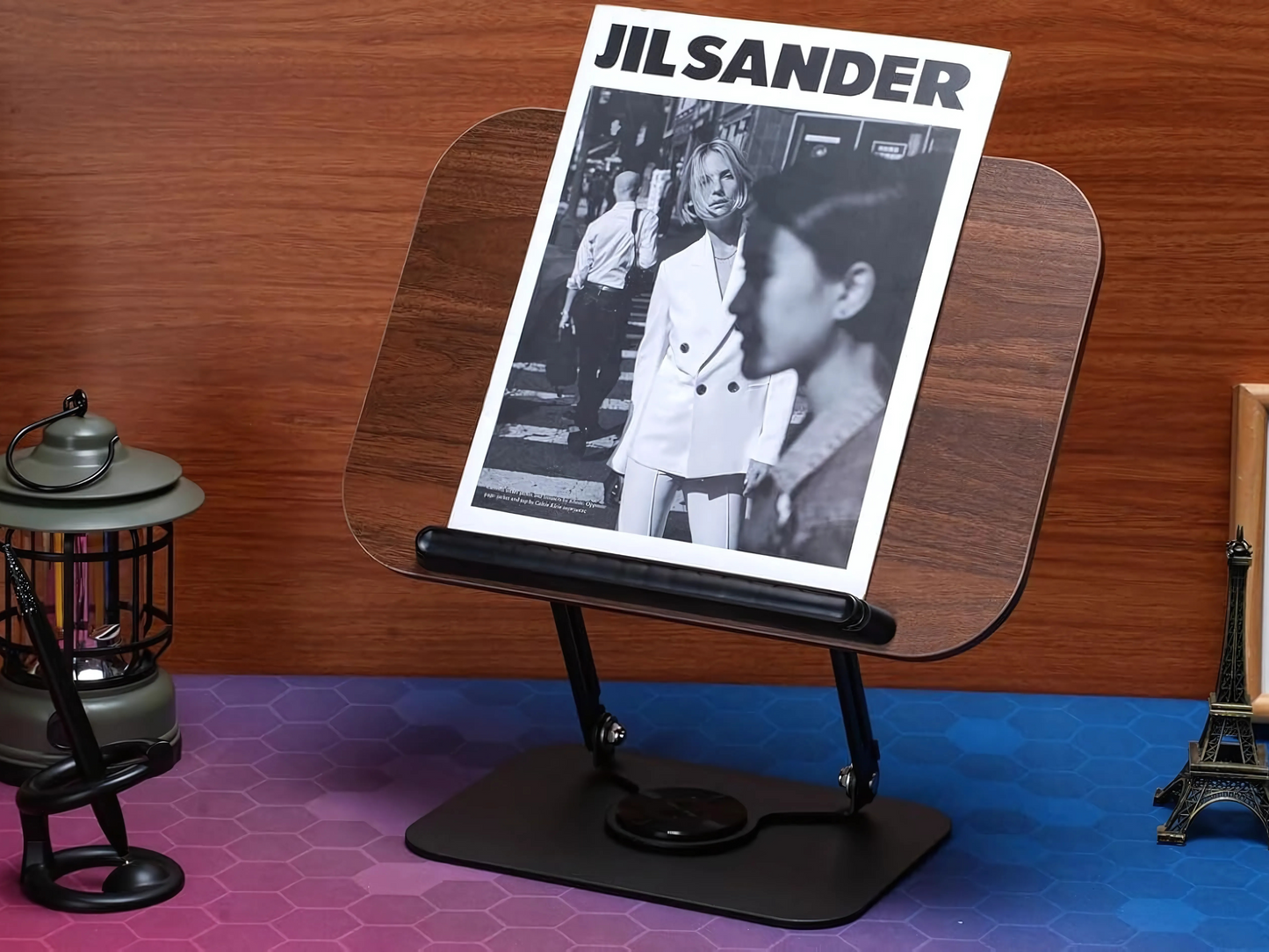 SUNCHHAYA New Book Reading Stand With Adjustable Height-Angle (R51_Brown)