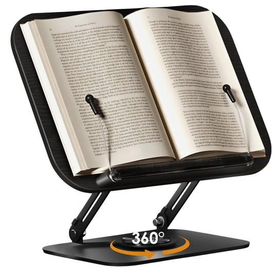 SUNCHHAYA New Book Reading Stand With Adjustable Height-Angle (R51_Black)