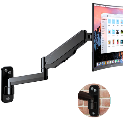SUNCHHAYA Wall Mounted Arm for Desk, Wall Mounted Monitor Stand
