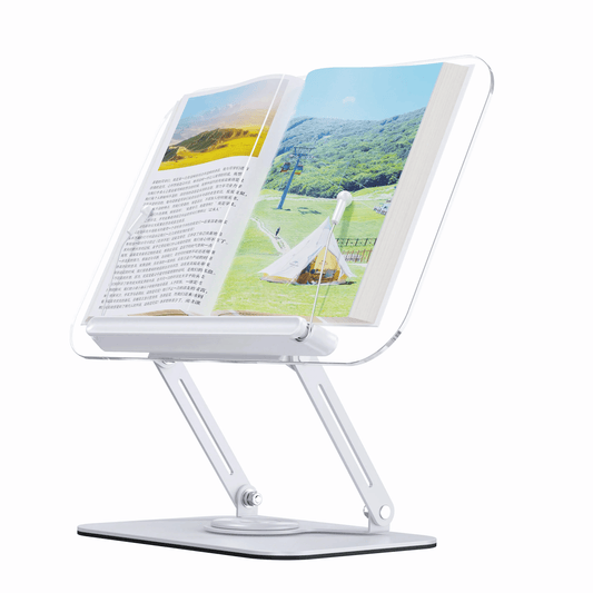 SUNCHHAYA Acrylic Book Reading Stand With Adjustable Height-Angle (R22)