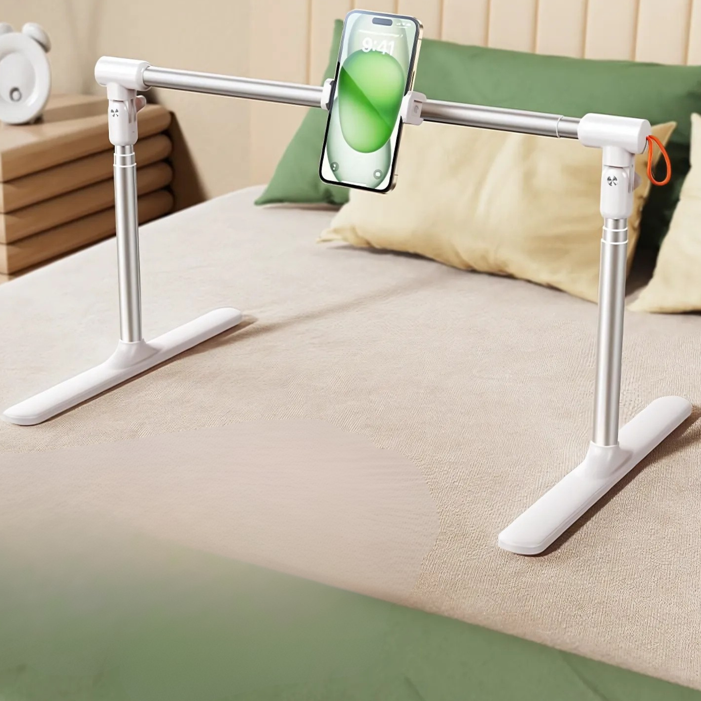 SUNCHHAYA Adjustable Mobile Holder Stand with Long Bed Mount (Mobile Stand)