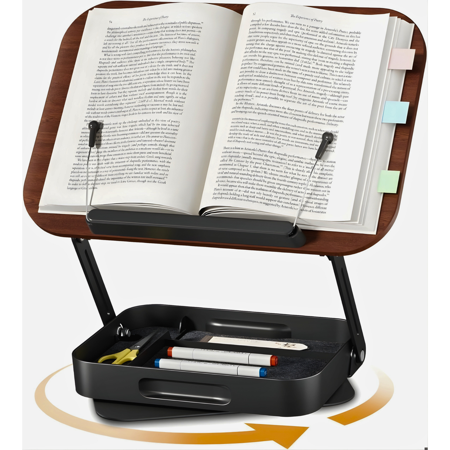SUNCHHAYA Book Reading Stand With Holder Adjustable Height-Angle (R51H)