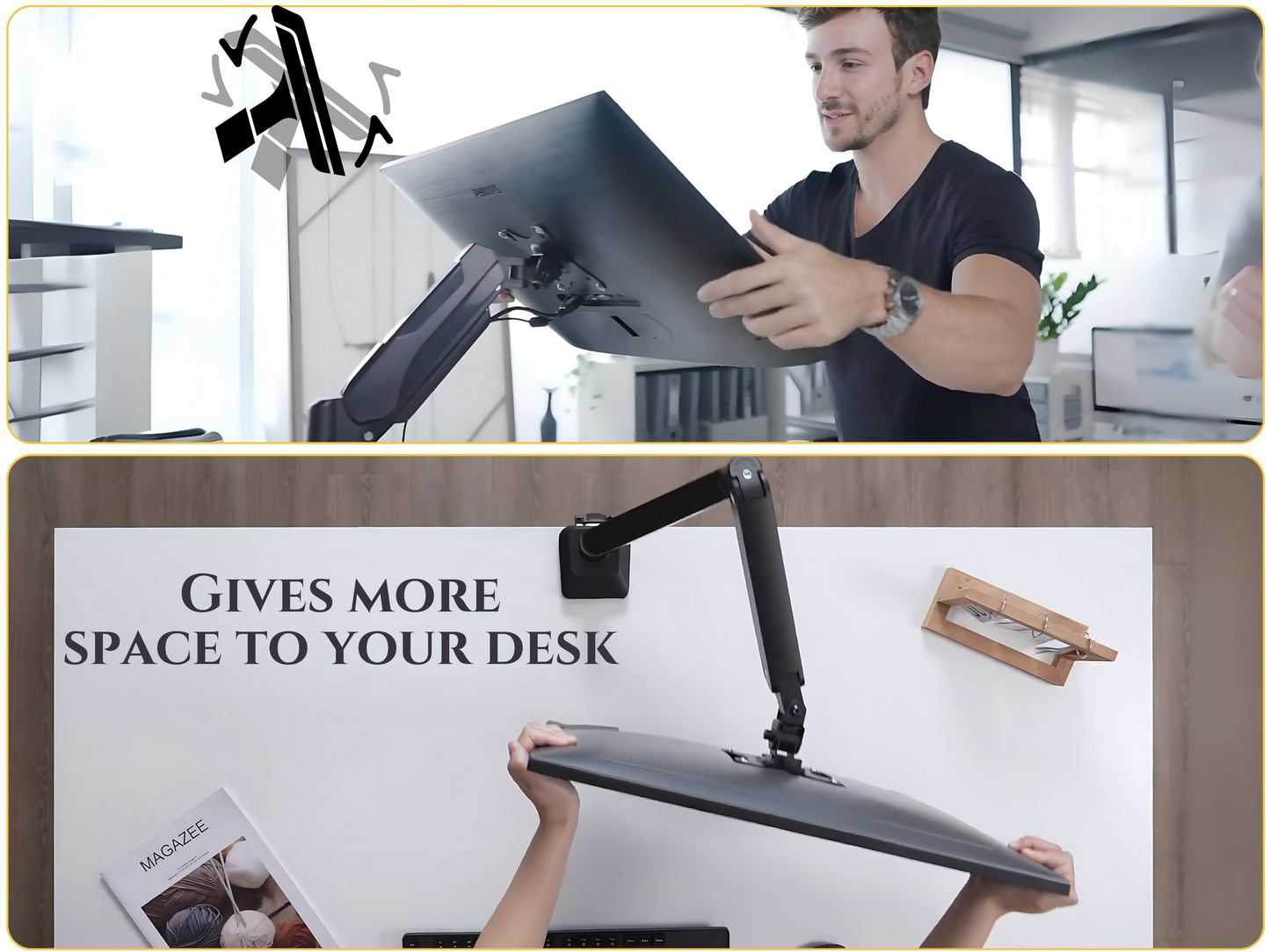 SUNCHHAYA Single Monitor Arm for Desk