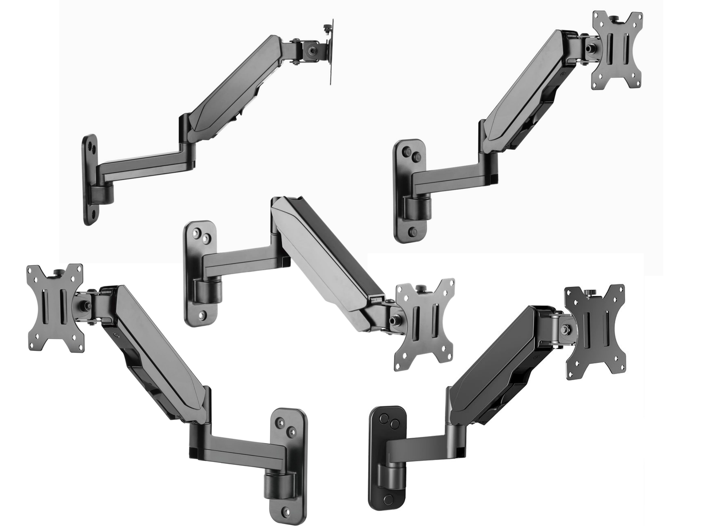 SUNCHHAYA Wall Mounted Arm for Desk, Wall Mounted Monitor Stand