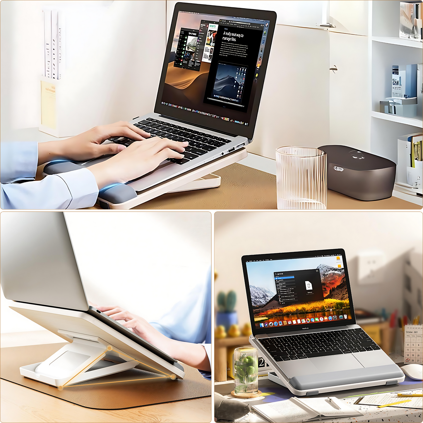 SUNCHHAYA Ipad Stand-Adjustable Reading, Writing & Drawing Stand with Soft Wrist Pad, 4 Pieces Of Silica pads Included (P29)