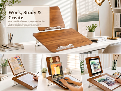 SUNCHHAYA BG-5LW New Dual Reading And Writing Stand With Adjustable Height-Angle