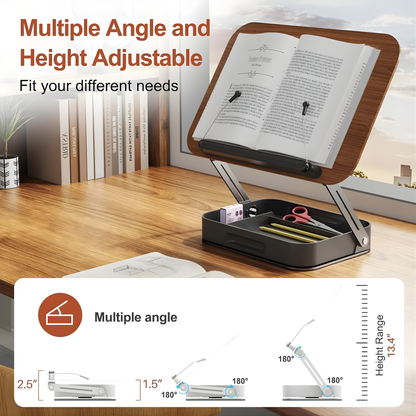 SUNCHHAYA Book Reading Stand With Holder Adjustable Height-Angle (R51H)
