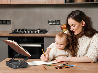 SUNCHHAYA Book Reading Stand With Holder Adjustable Height-Angle (R51H)