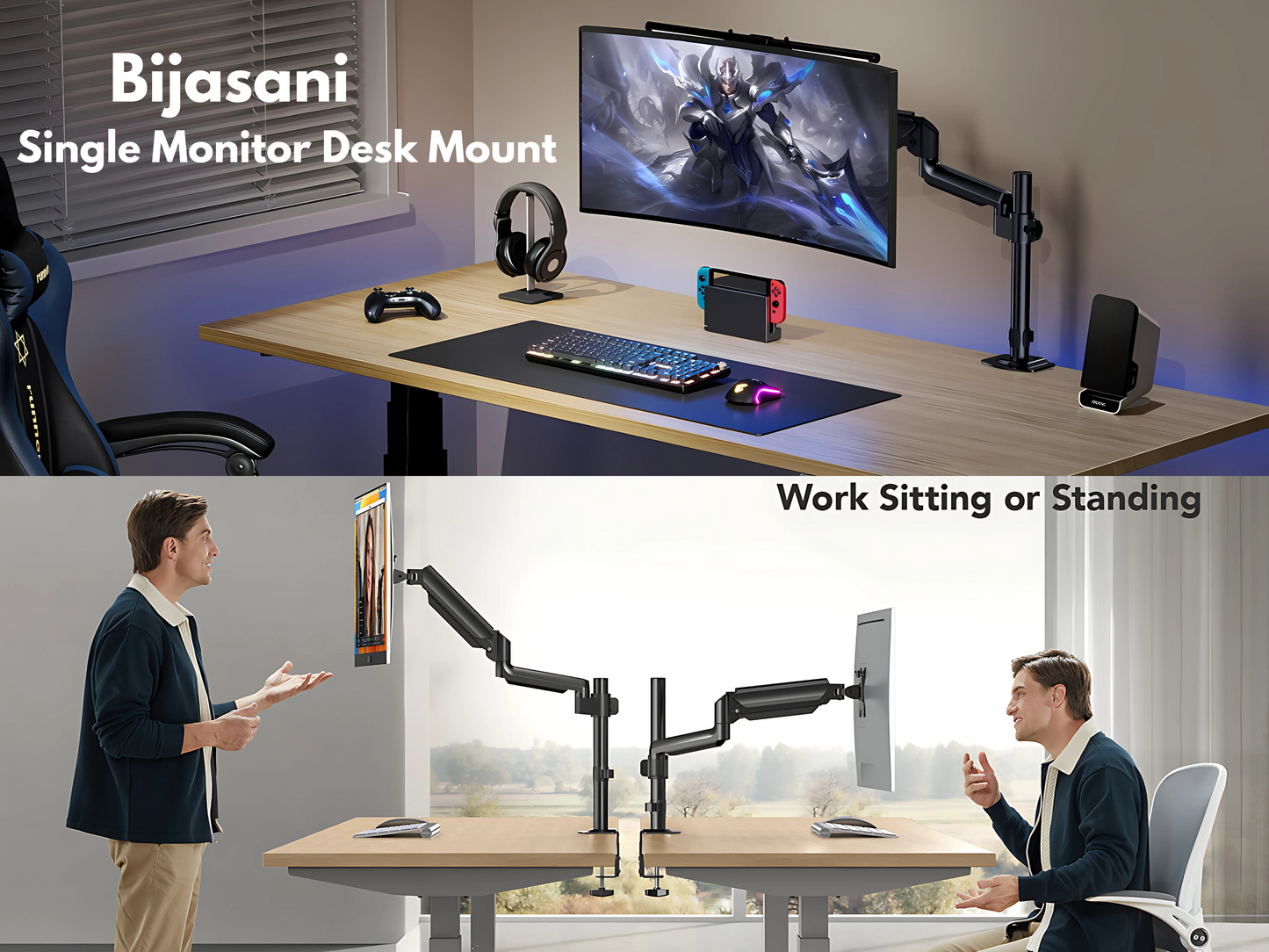 SUNCHHAYA Single Extended Arm for Desk