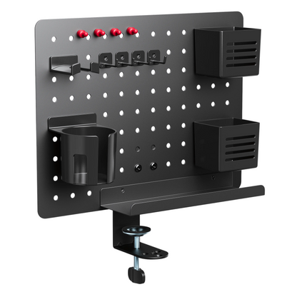 SUNCHHAYA Rotating Metal PegBoard For Table Mount (Metal, 42x40 CM)