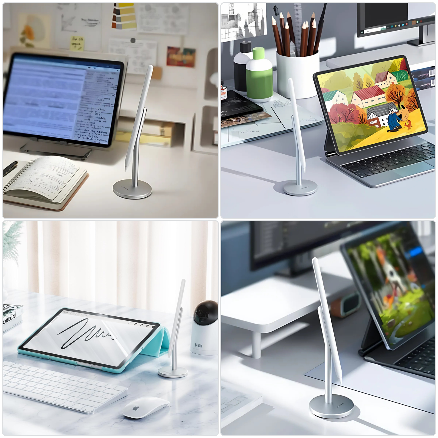 SUNCHHAYA Minimalist Magnetic Ipad Stylus Pen Holder Stand