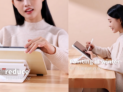 SUNCHHAYA Ipad Stand-Adjustable Reading, Writing & Drawing Stand with Soft Wrist Pad, 4 Pieces Of Silica pads Included (P29)