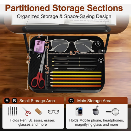 SUNCHHAYA Book Reading Stand With Holder Adjustable Height-Angle (R51H)