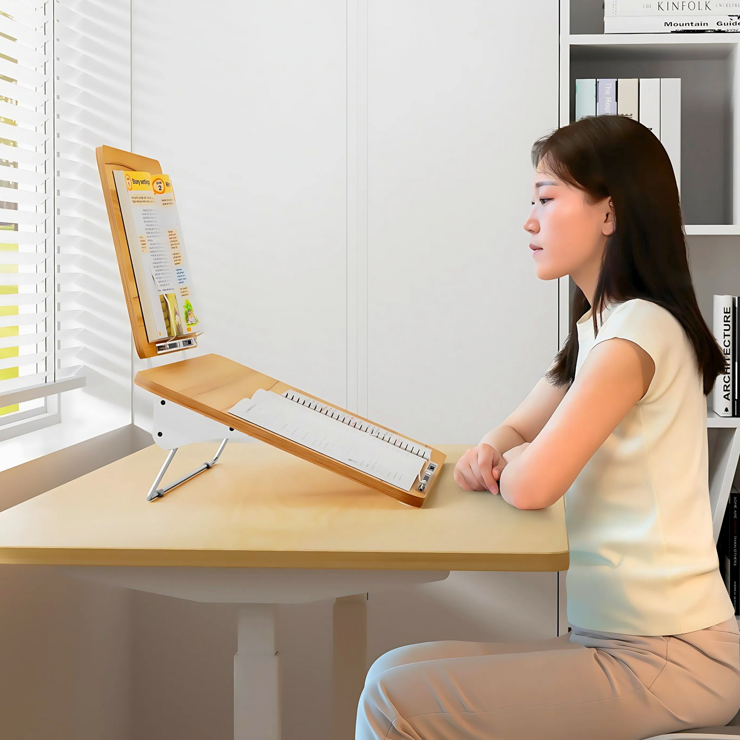 SUNCHHAYA New Dual Reading And Writing Stand With Adjustable Height-Angle (BG-5LW)