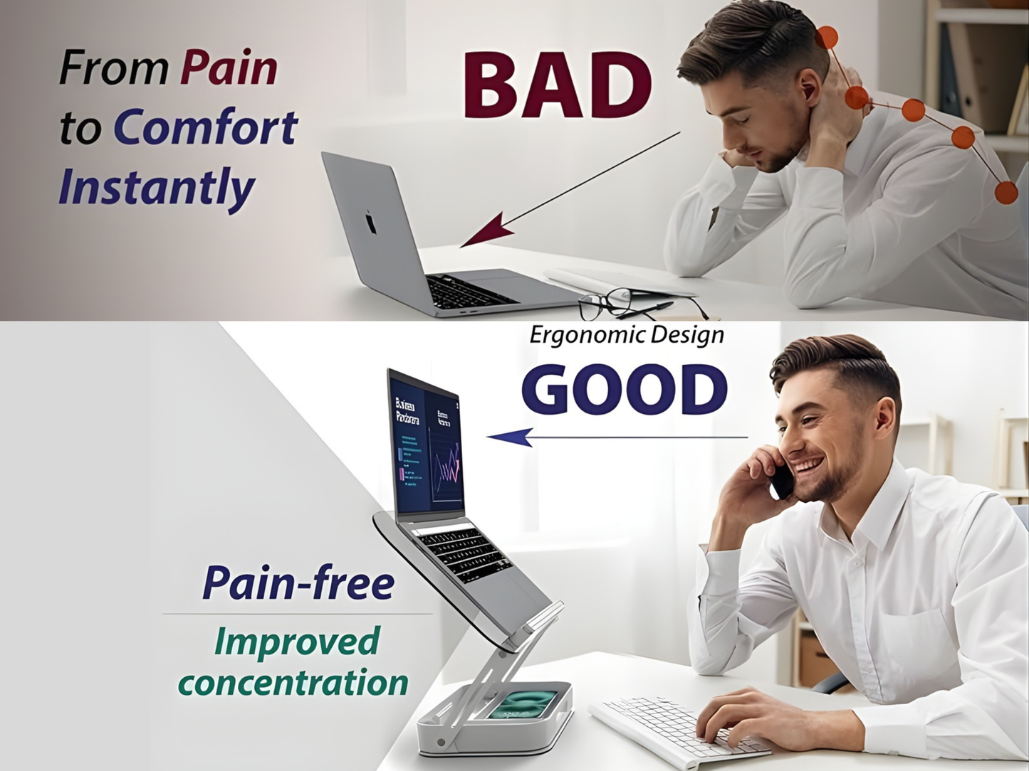 SUNCHHAYA Acrylic Book Reading Stand With Holder Adjustable Height-Angle (R22H)