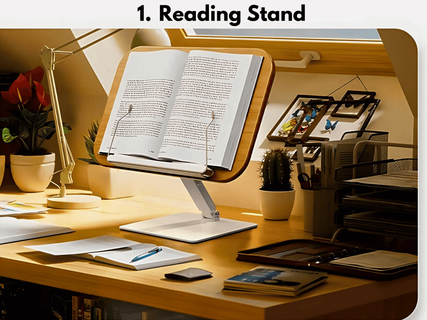 SUNCHHAYA YD-7 Multi-Functioal Book Reading Stand Adjustable Height-Angle