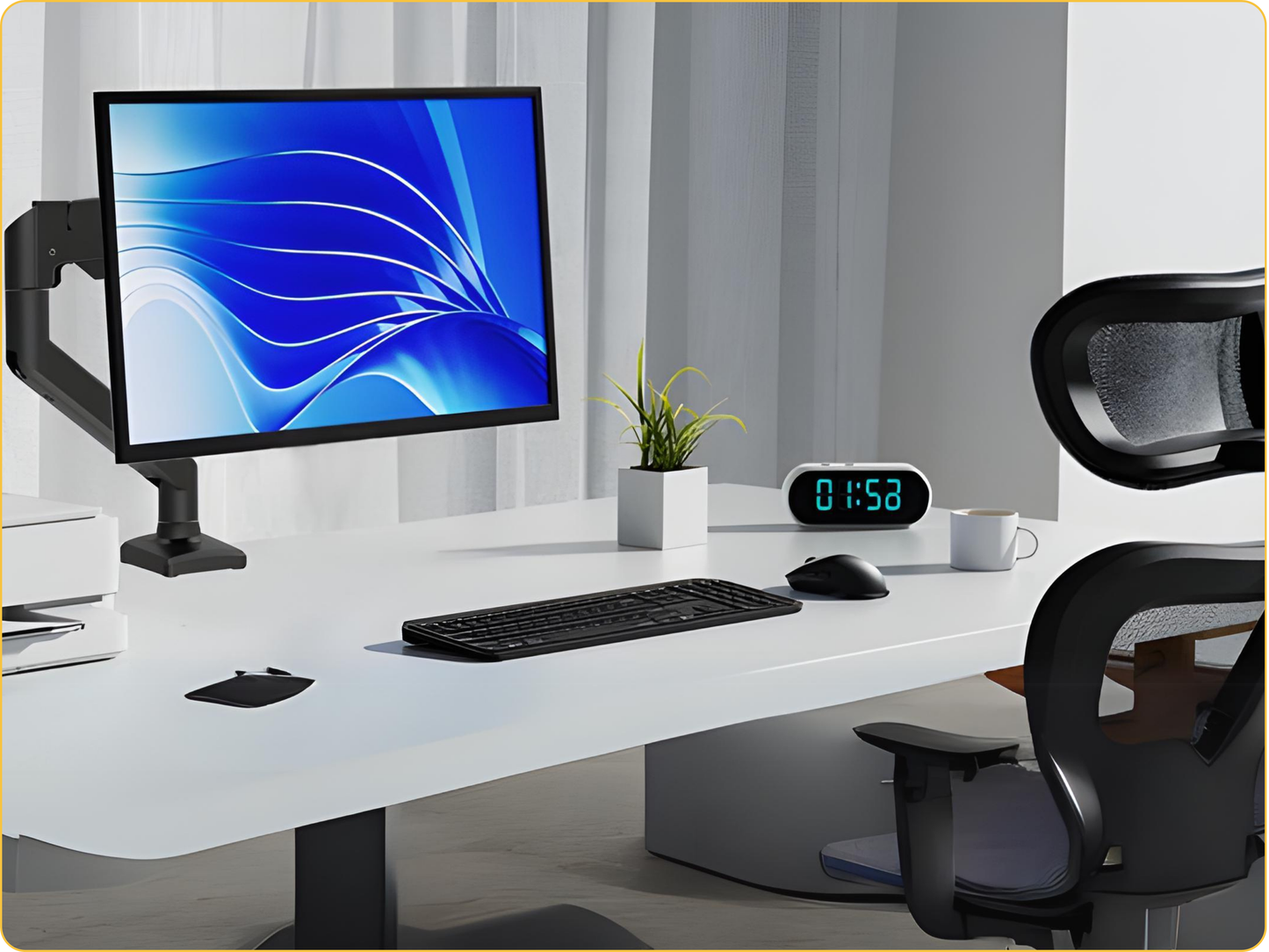 SUNCHHAYA Single Monitor Arm for Desk