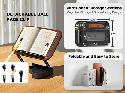 SUNCHHAYA Book Reading Stand With Holder Adjustable Height-Angle (R51H)