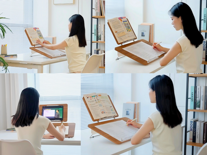 SUNCHHAYA New Dual Reading And Writing Stand With Adjustable Height-Angle (BG-5LW)