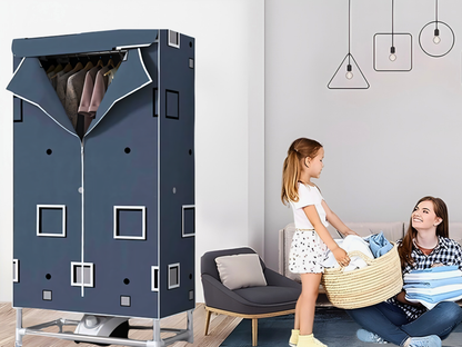 SUNCHHAYA Electric Clothes Dryer Rack – Auto-Off, Stainless Steel Frame, Waterproof Cover