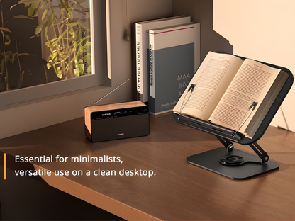 SUNCHHAYA New Book Reading Stand With Adjustable Height-Angle (R51_Black)