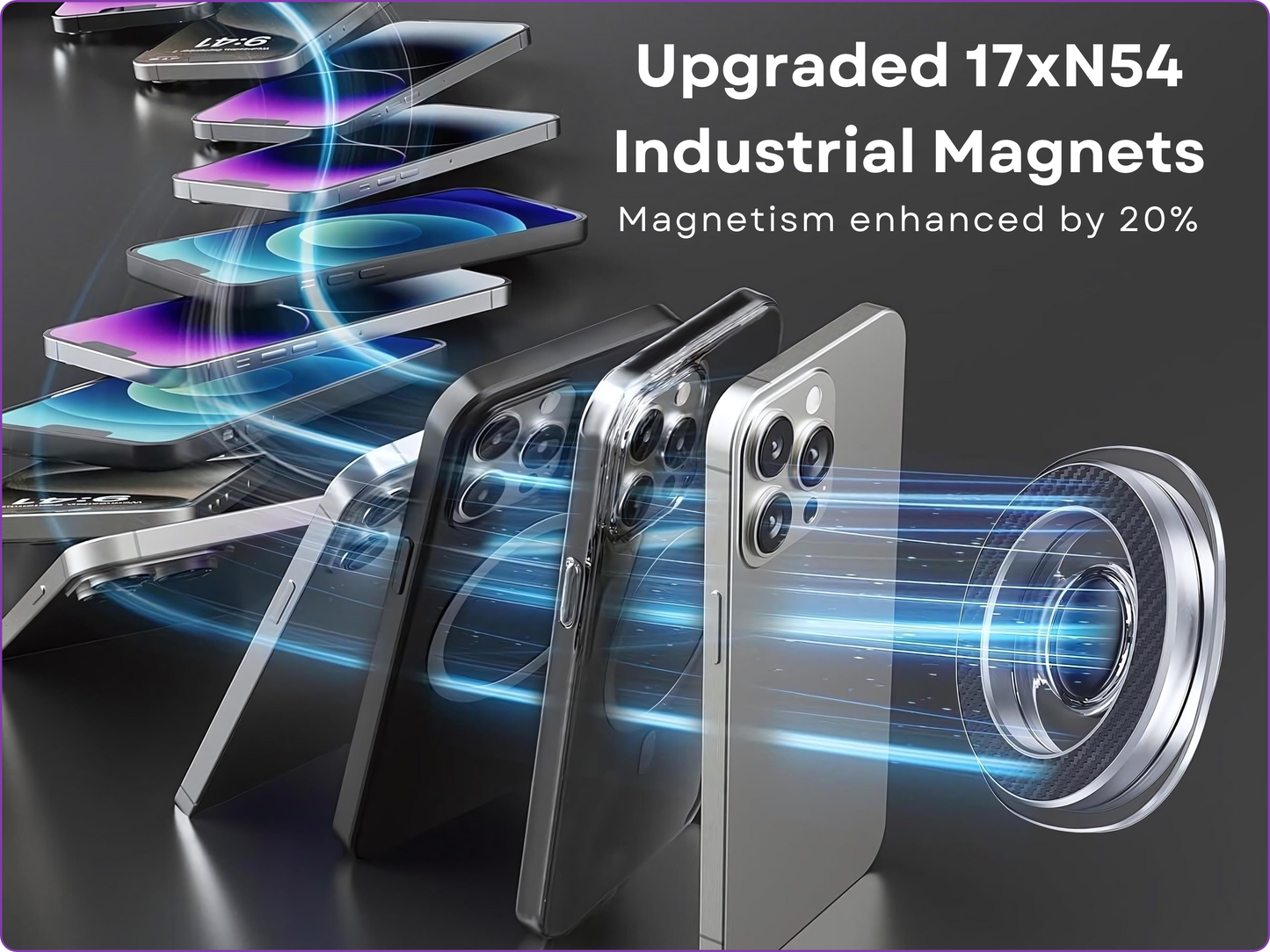 SUNCHHAYA Dual Magnetic Mobile Holder for Gym