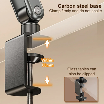SUNCHHAYA Transparent Acrylic 360° Rotating Reading Stand Adjustable Height Book Holder