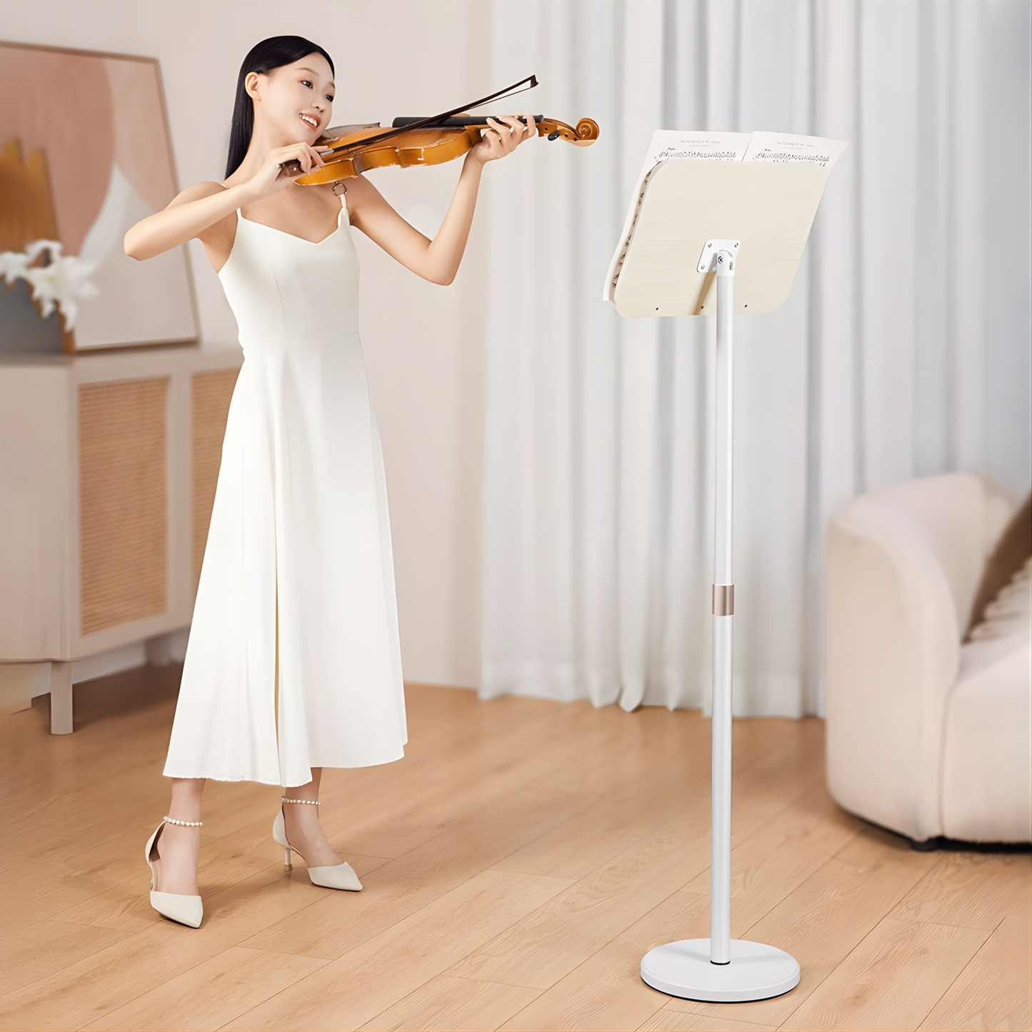 SUNCHHAYA [ YD-17 (135 CM) ] Book Stand for Reading, Music, Writing, Painting Stand Adjustable Height-Angle with Extra Height
