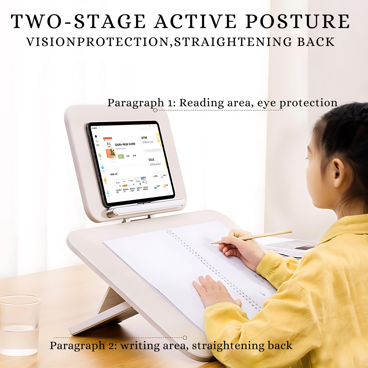 SUNCHHAYA New Dual Reading And Writing Stand With Adjustable Height-Angle (YD-13S_PRO)
