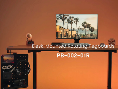 SUNCHHAYA Rotating Metal PegBoard For Table Mount (Metal, 42x40 CM)