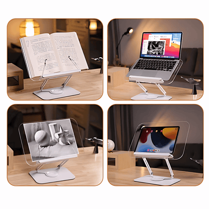 SUNCHHAYA Acrylic Book Reading Stand With Adjustable Height-Angle (R22)