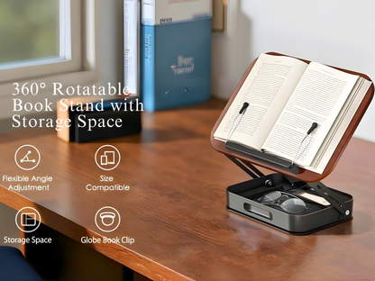 SUNCHHAYA Book Reading Stand With Holder Adjustable Height-Angle (R51H)