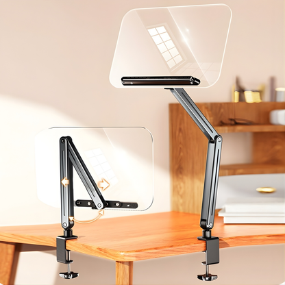 SUNCHHAYA Transparent Acrylic 360° Rotating Reading Stand Adjustable Height Book Holder