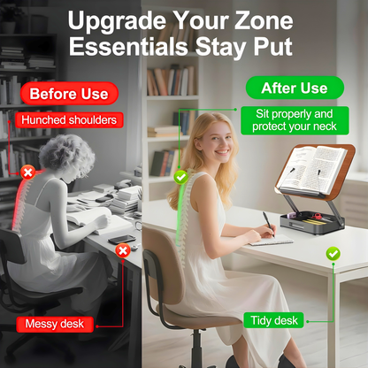 SUNCHHAYA Book Reading Stand With Holder Adjustable Height-Angle (R51H)