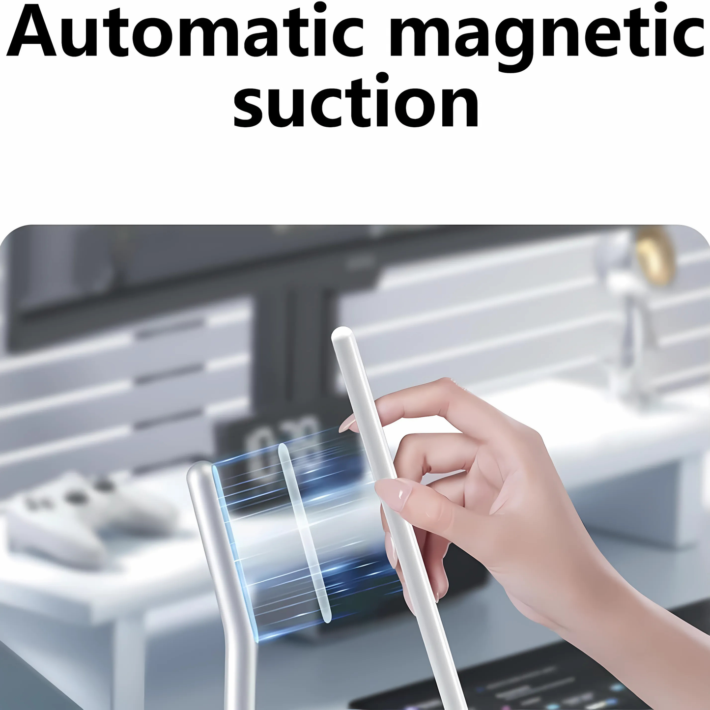 SUNCHHAYA Minimalist Magnetic Ipad Stylus Pen Holder Stand