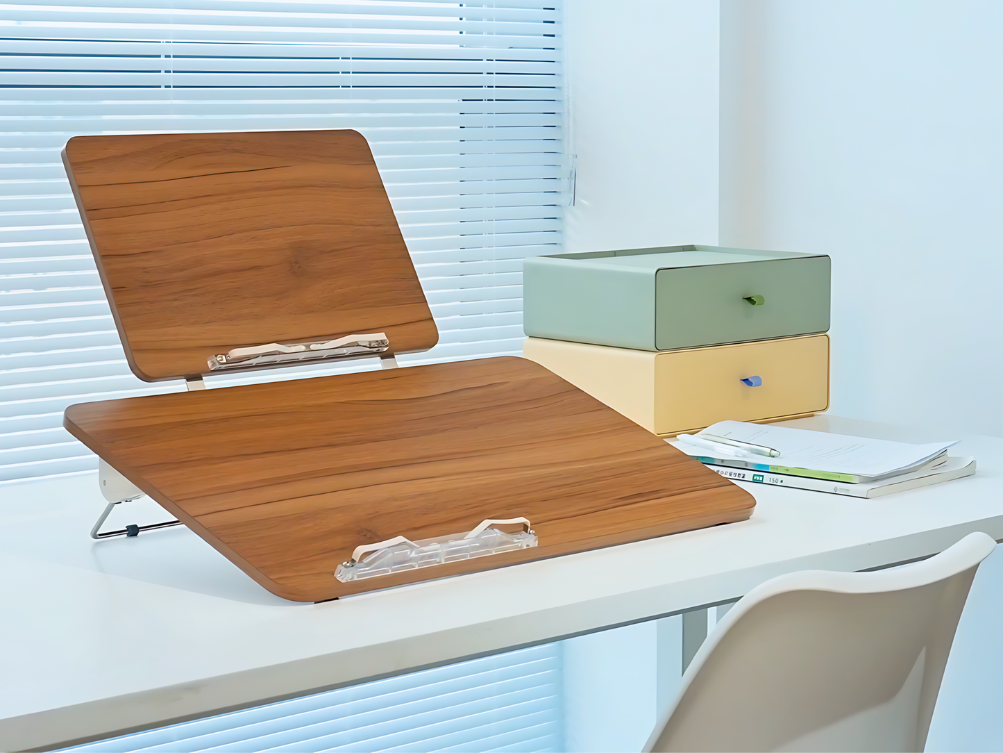 SUNCHHAYA New Dual Reading And Writing Stand With Adjustable Height-Angle (BG-5LW)