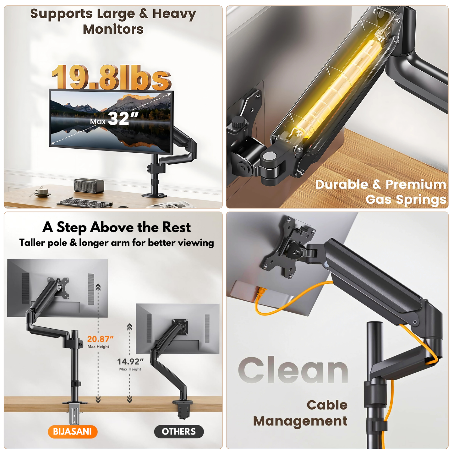 SUNCHHAYA Single Extended Arm for Desk