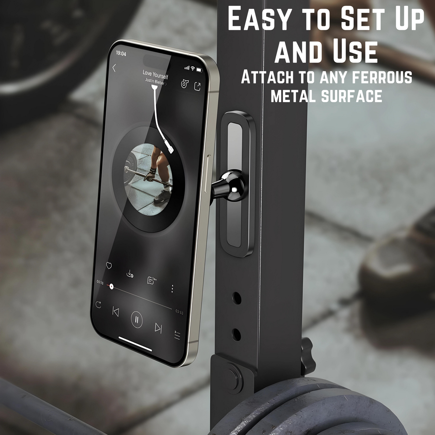 SUNCHHAYA Dual Magnetic Mobile Holder for Gym