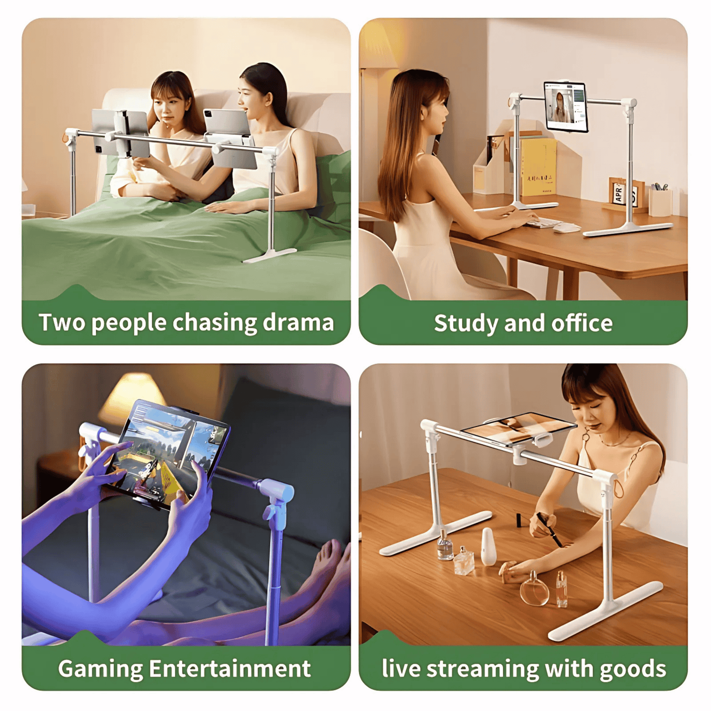 SUNCHHAYA Adjustable Tablet Holder Stand with Long Bed Mount (Tablet Stand)