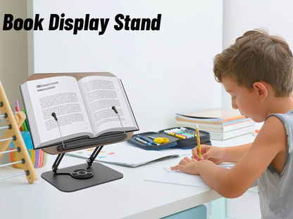 SUNCHHAYA New Book Reading Stand With Adjustable Height-Angle (R51_Brown)