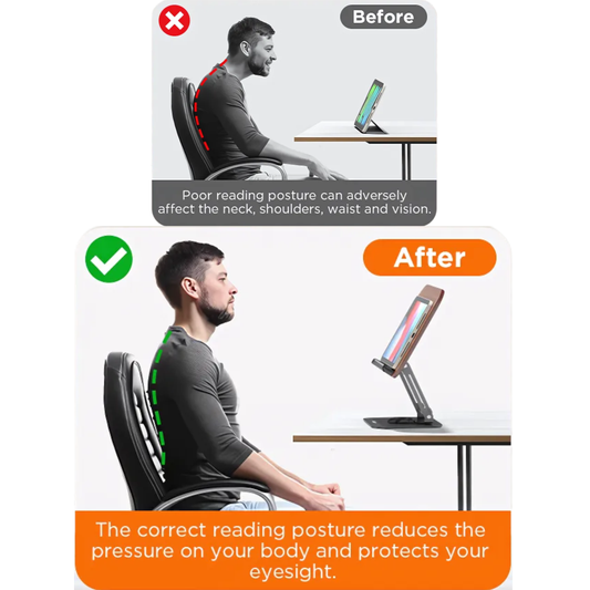 SUNCHHAYA New Book Reading Stand With Adjustable Height-Angle (R51_Brown)
