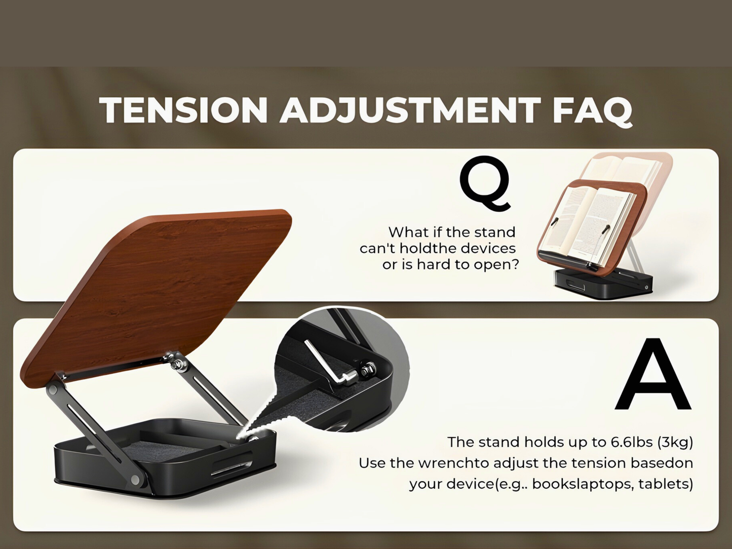 SUNCHHAYA Book Reading Stand With Holder Adjustable Height-Angle (R51H)