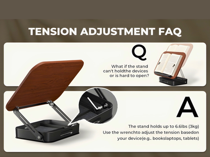 SUNCHHAYA Book Reading Stand With Holder Adjustable Height-Angle (R51H)